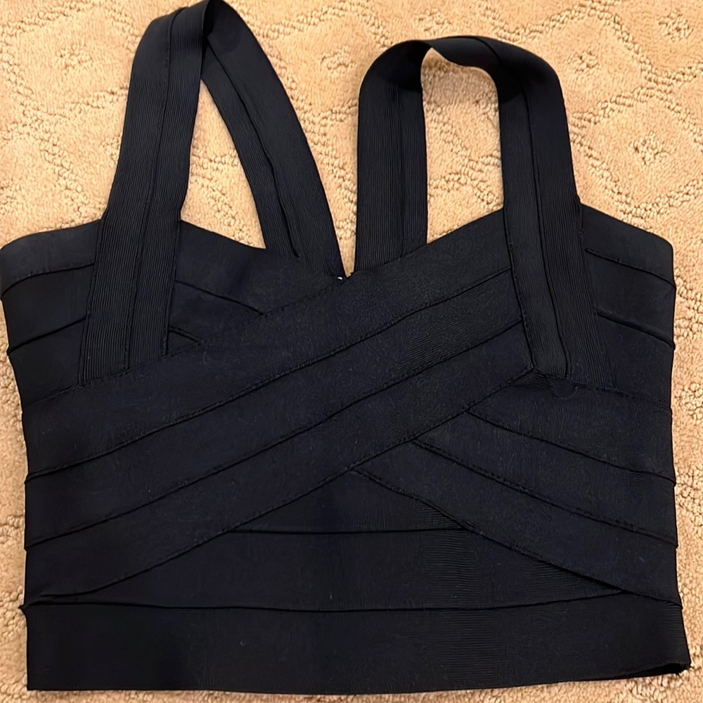 Black bandage style top size S